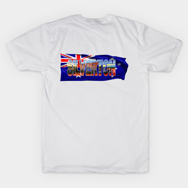 SILVERTON Heritage - New South Wales, Australia with Flag by TouristMerch